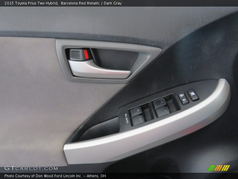 Barcelona Red Metallic / Dark Gray 2015 Toyota Prius Two Hybrid