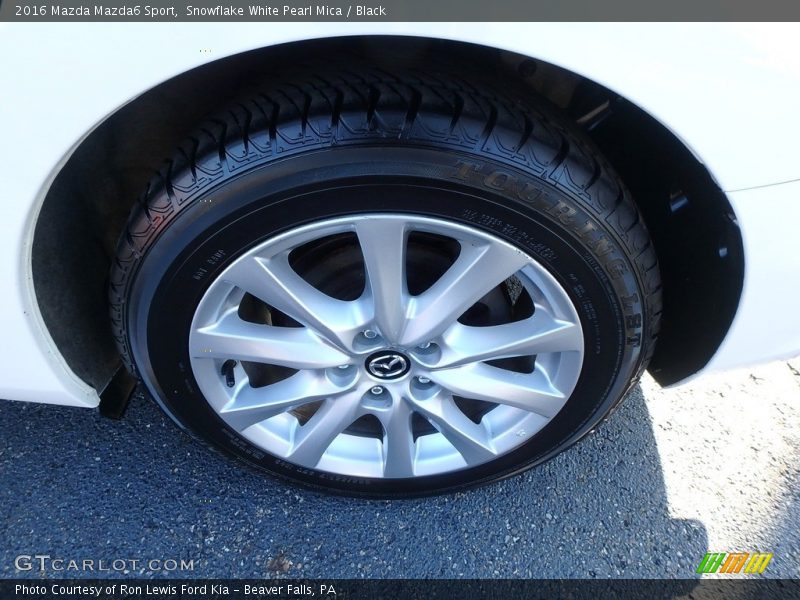 Snowflake White Pearl Mica / Black 2016 Mazda Mazda6 Sport