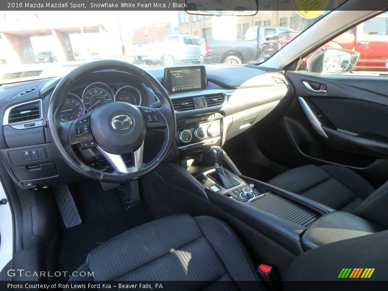 Snowflake White Pearl Mica / Black 2016 Mazda Mazda6 Sport