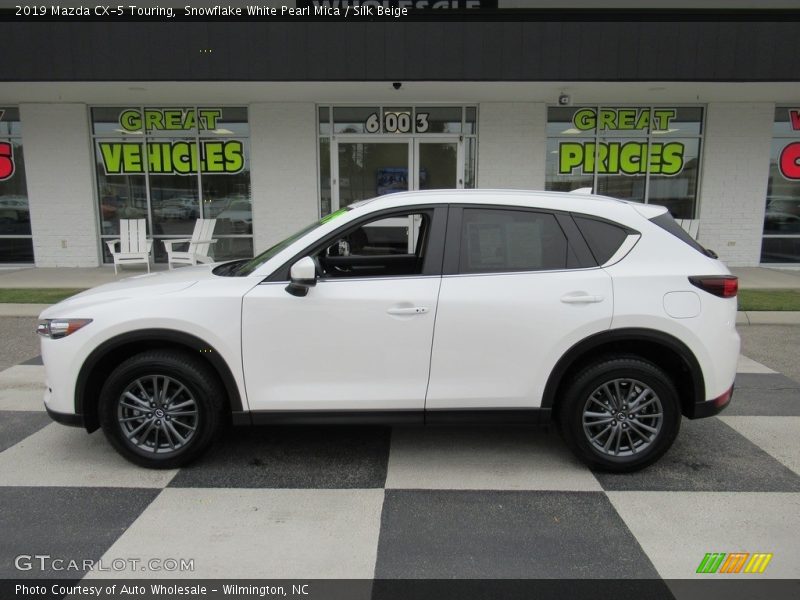 Snowflake White Pearl Mica / Silk Beige 2019 Mazda CX-5 Touring