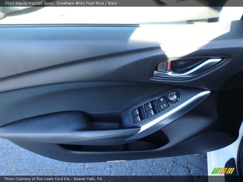 Snowflake White Pearl Mica / Black 2016 Mazda Mazda6 Sport