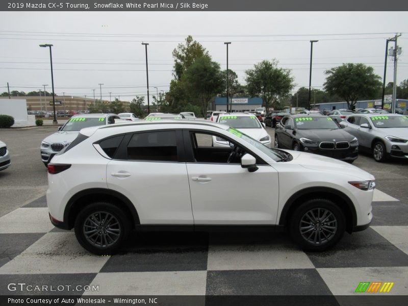 Snowflake White Pearl Mica / Silk Beige 2019 Mazda CX-5 Touring