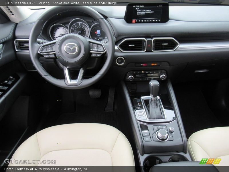 Snowflake White Pearl Mica / Silk Beige 2019 Mazda CX-5 Touring