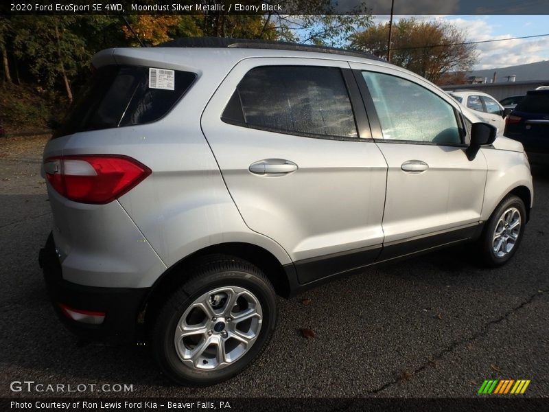 Moondust Silver Metallic / Ebony Black 2020 Ford EcoSport SE 4WD