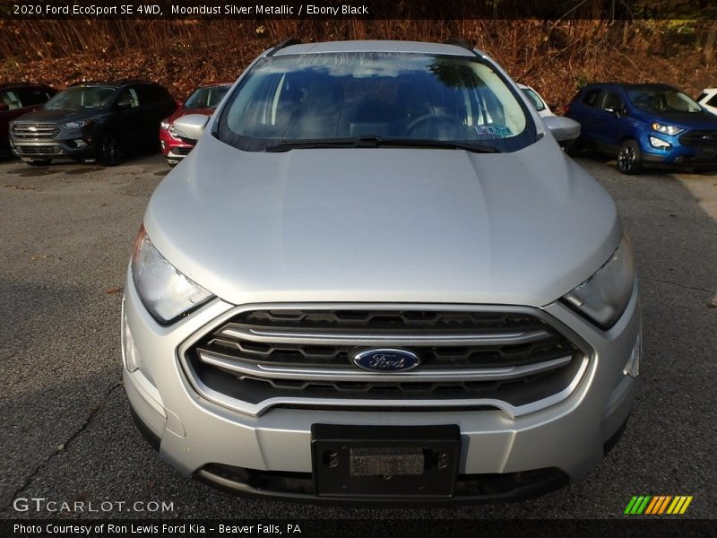 Moondust Silver Metallic / Ebony Black 2020 Ford EcoSport SE 4WD