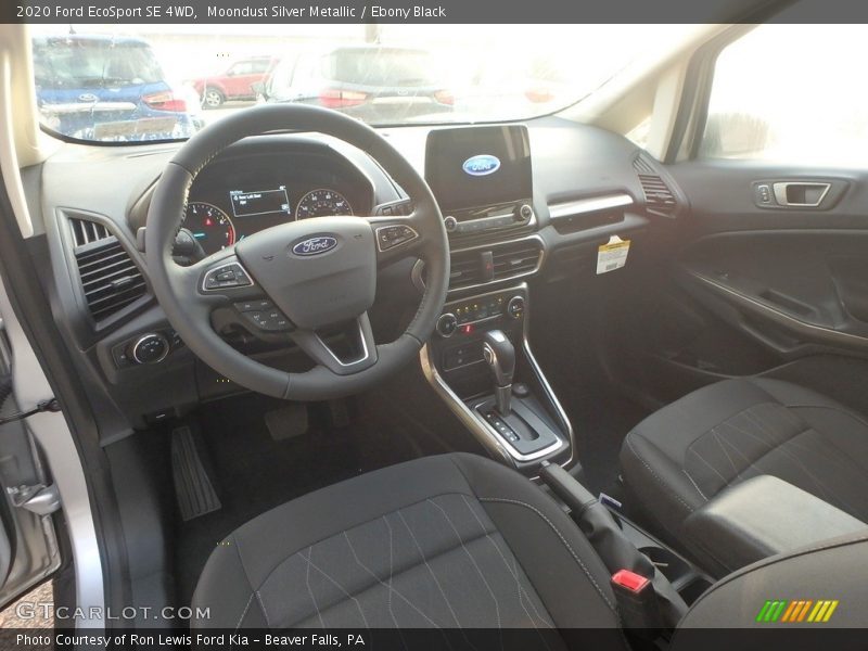Moondust Silver Metallic / Ebony Black 2020 Ford EcoSport SE 4WD