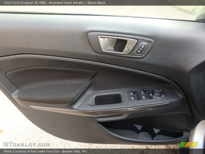 Moondust Silver Metallic / Ebony Black 2020 Ford EcoSport SE 4WD