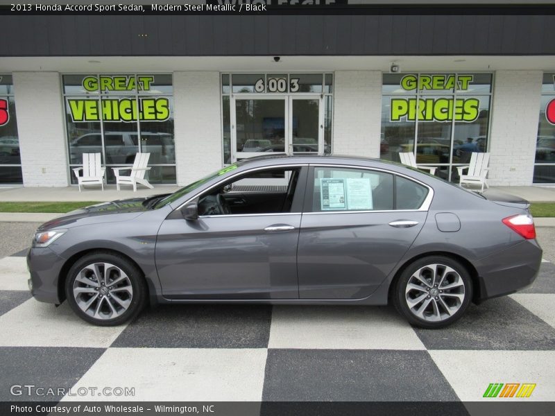 Modern Steel Metallic / Black 2013 Honda Accord Sport Sedan