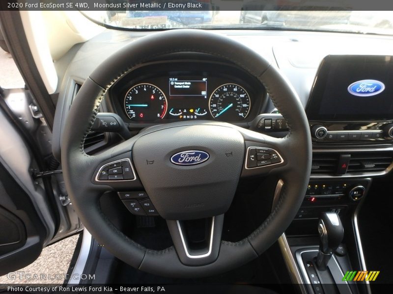Moondust Silver Metallic / Ebony Black 2020 Ford EcoSport SE 4WD