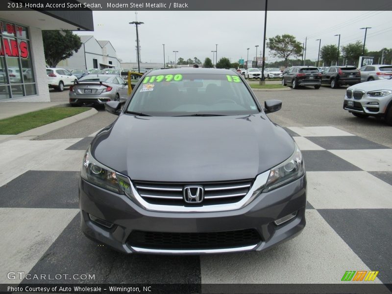 Modern Steel Metallic / Black 2013 Honda Accord Sport Sedan