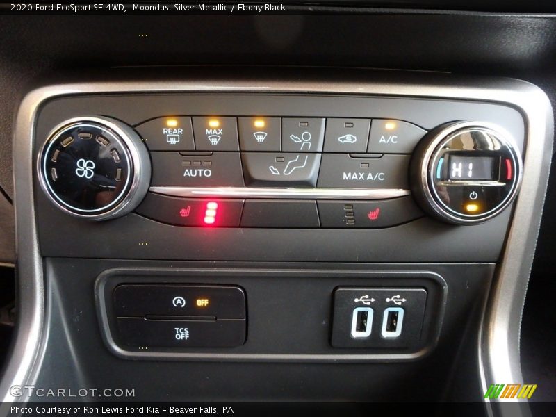 Controls of 2020 EcoSport SE 4WD