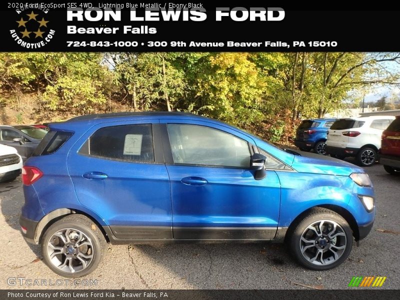 Lightning Blue Metallic / Ebony Black 2020 Ford EcoSport SES 4WD