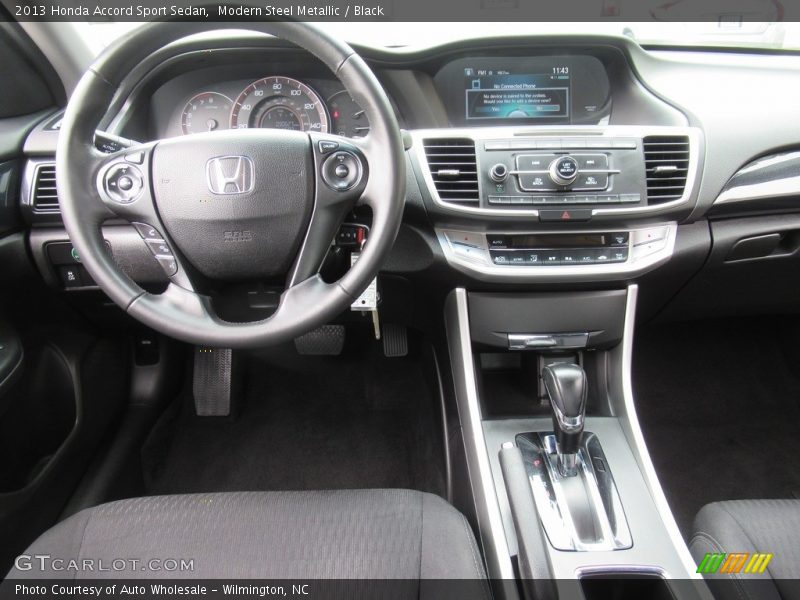 Modern Steel Metallic / Black 2013 Honda Accord Sport Sedan