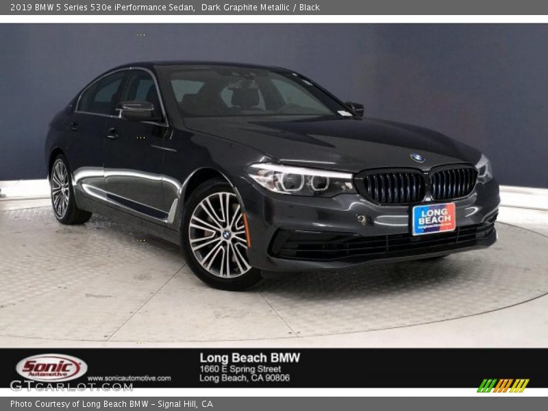 Dark Graphite Metallic / Black 2019 BMW 5 Series 530e iPerformance Sedan
