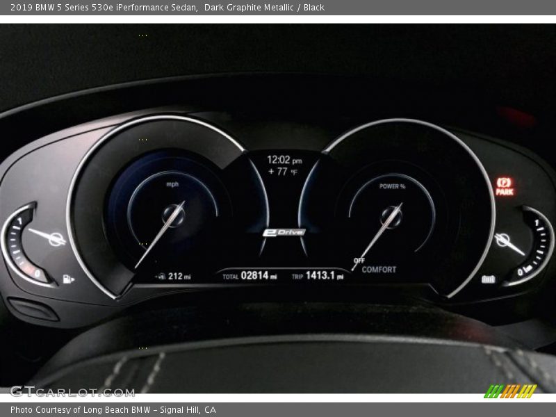 Dark Graphite Metallic / Black 2019 BMW 5 Series 530e iPerformance Sedan