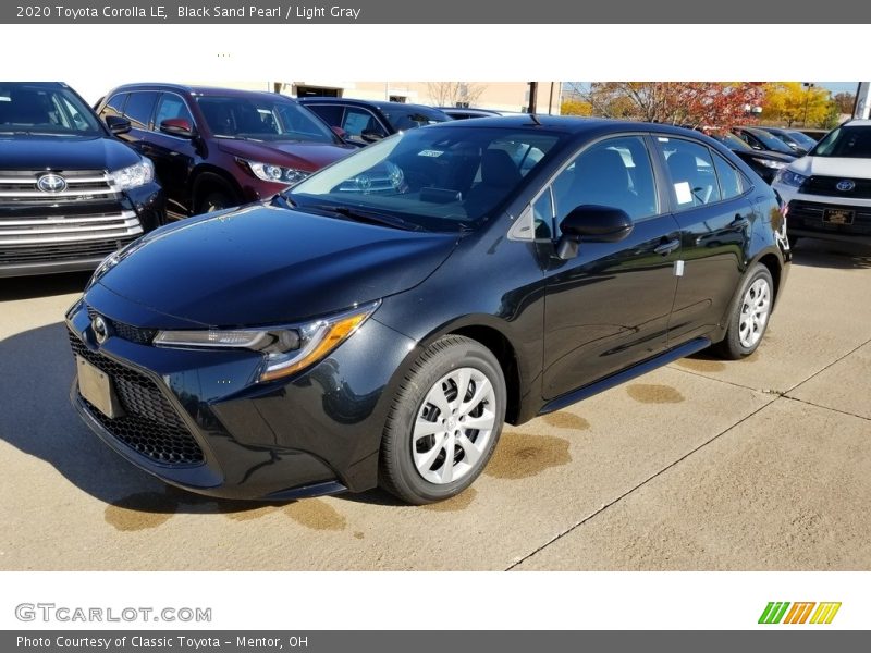 Black Sand Pearl / Light Gray 2020 Toyota Corolla LE