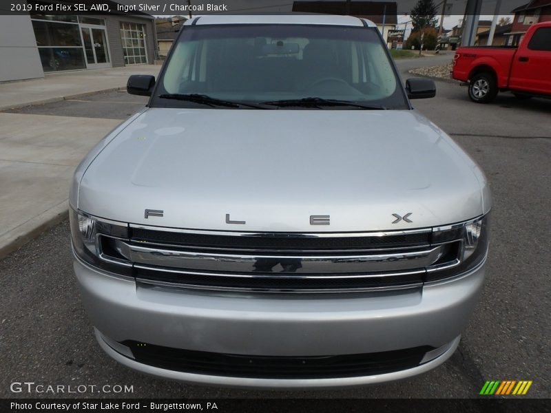 Ingot Silver / Charcoal Black 2019 Ford Flex SEL AWD