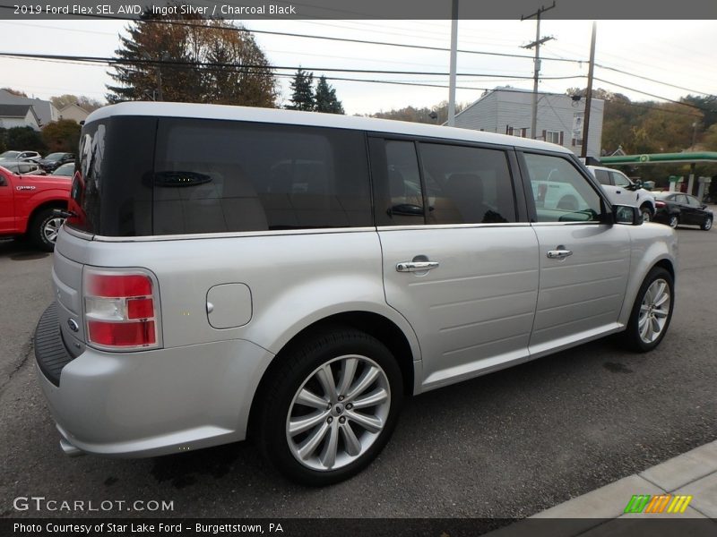 Ingot Silver / Charcoal Black 2019 Ford Flex SEL AWD