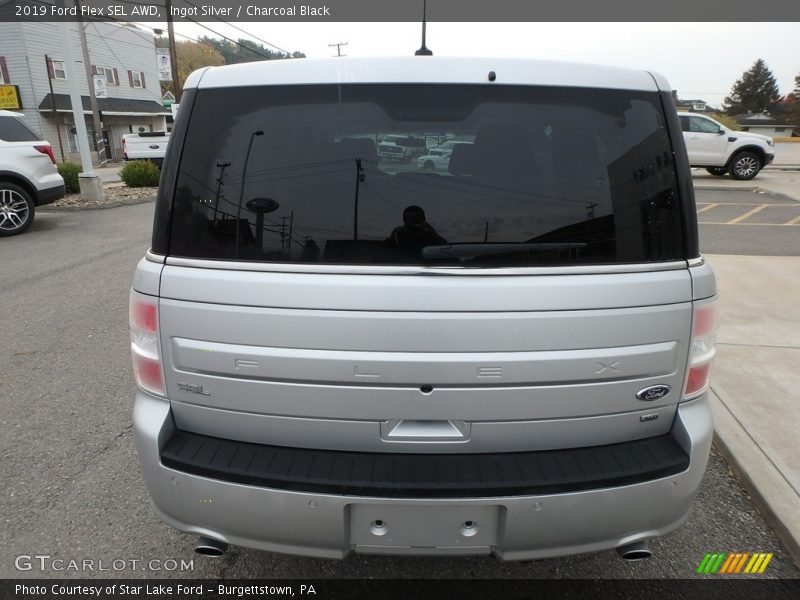 Ingot Silver / Charcoal Black 2019 Ford Flex SEL AWD