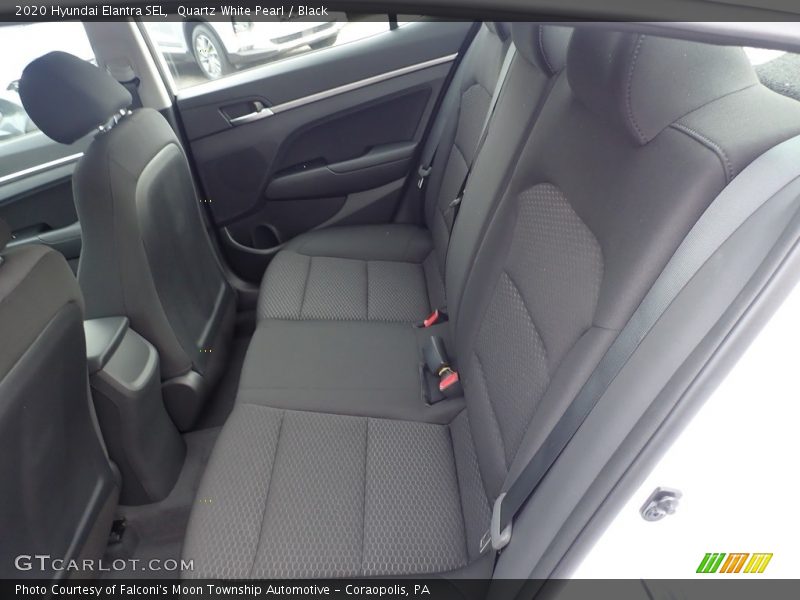 Quartz White Pearl / Black 2020 Hyundai Elantra SEL