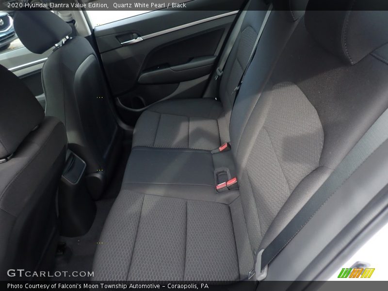 Quartz White Pearl / Black 2020 Hyundai Elantra Value Edition