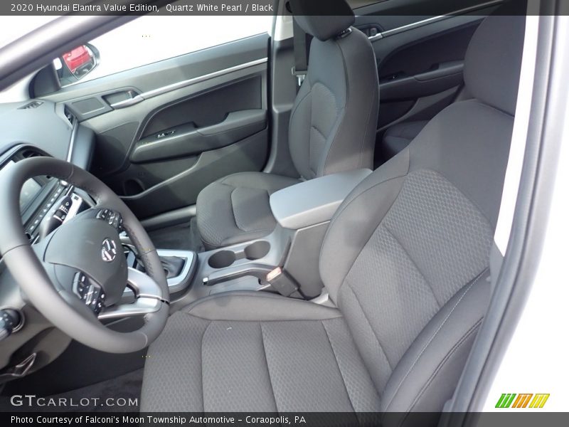 Quartz White Pearl / Black 2020 Hyundai Elantra Value Edition