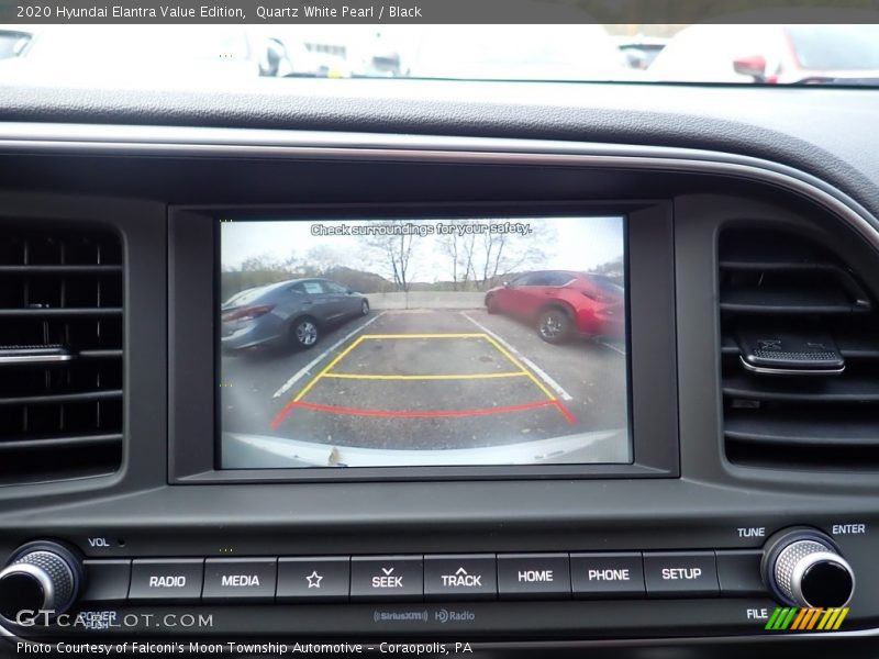 Quartz White Pearl / Black 2020 Hyundai Elantra Value Edition