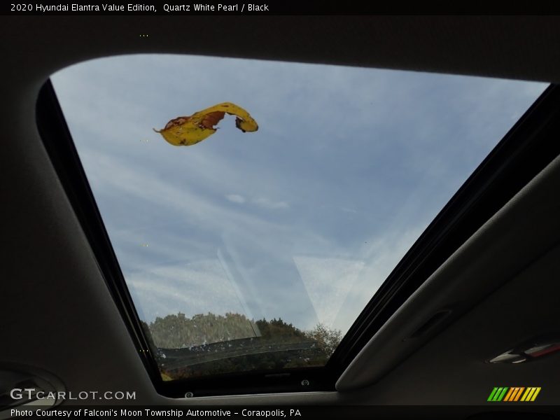 Quartz White Pearl / Black 2020 Hyundai Elantra Value Edition