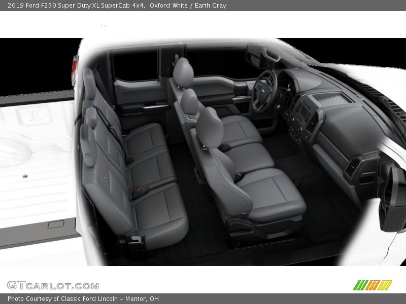Oxford White / Earth Gray 2019 Ford F250 Super Duty XL SuperCab 4x4