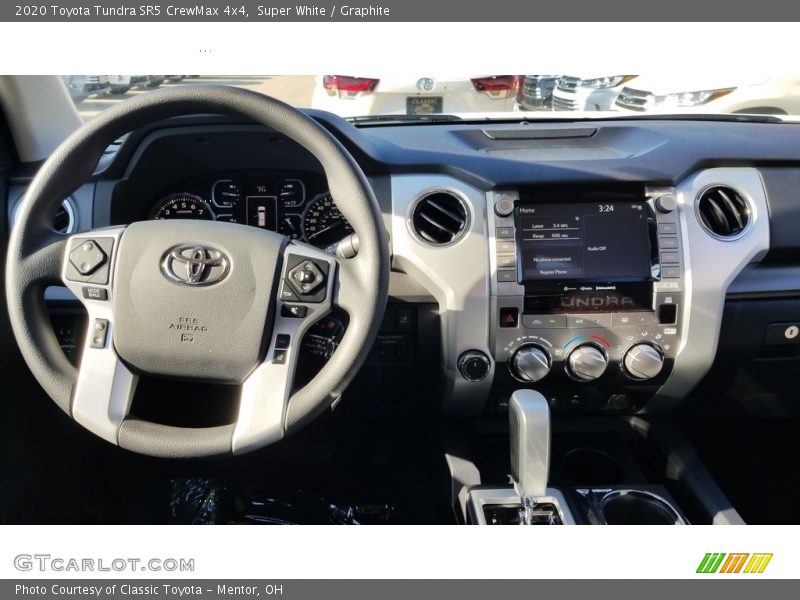 Super White / Graphite 2020 Toyota Tundra SR5 CrewMax 4x4