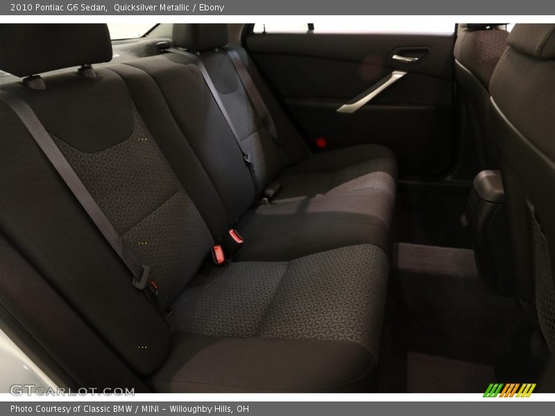 Quicksilver Metallic / Ebony 2010 Pontiac G6 Sedan