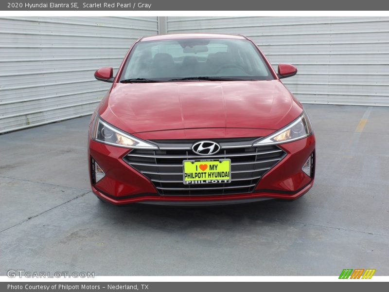 Scarlet Red Pearl / Gray 2020 Hyundai Elantra SE