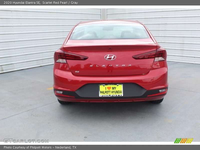 Scarlet Red Pearl / Gray 2020 Hyundai Elantra SE