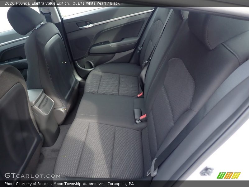 Quartz White Pearl / Black 2020 Hyundai Elantra Value Edition