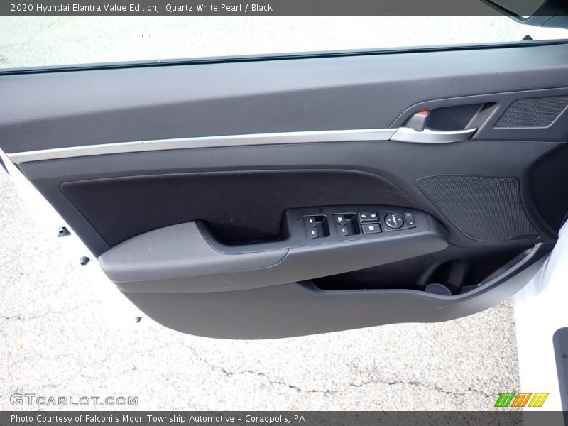 Quartz White Pearl / Black 2020 Hyundai Elantra Value Edition