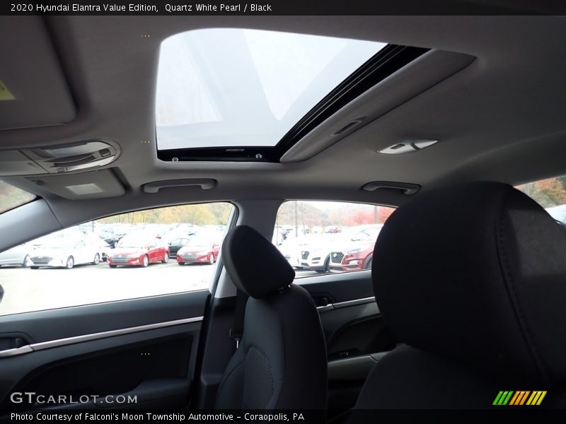 Quartz White Pearl / Black 2020 Hyundai Elantra Value Edition