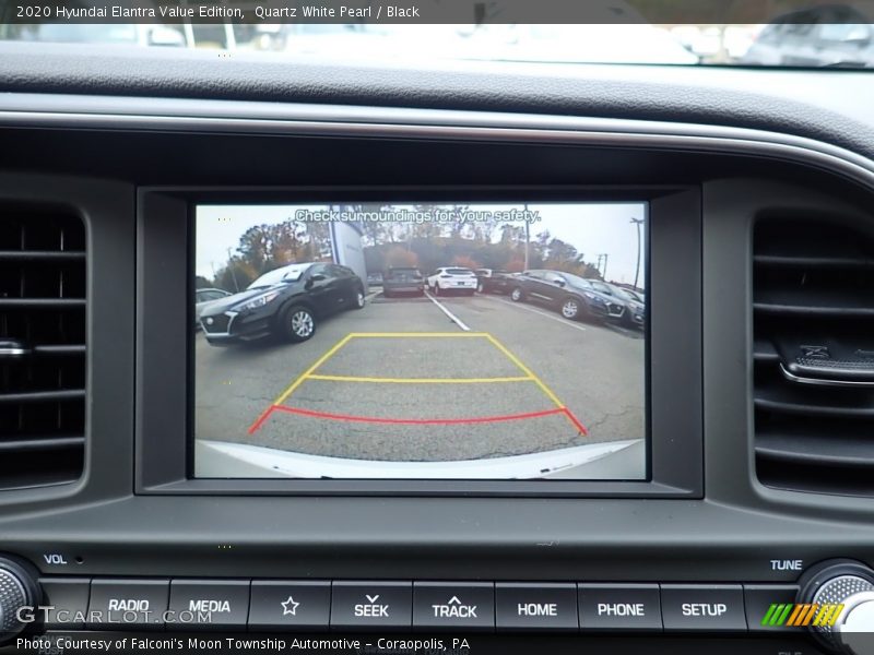 Quartz White Pearl / Black 2020 Hyundai Elantra Value Edition