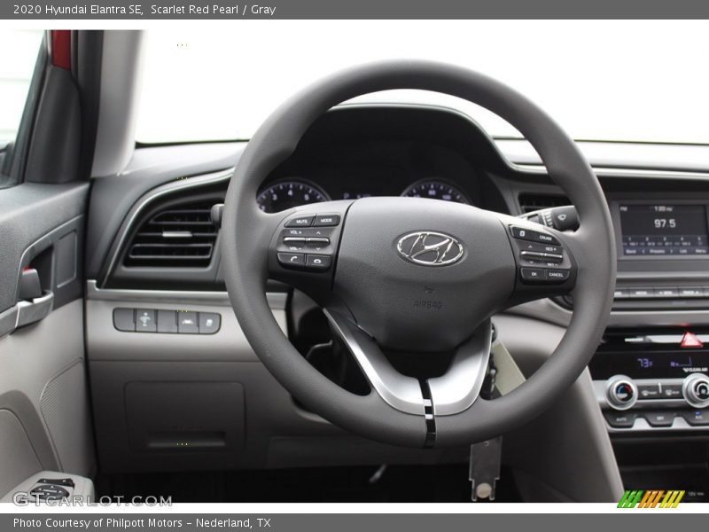 Scarlet Red Pearl / Gray 2020 Hyundai Elantra SE