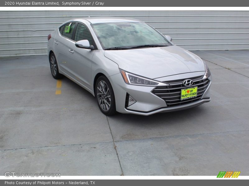 Symphony Silver / Gray 2020 Hyundai Elantra Limited