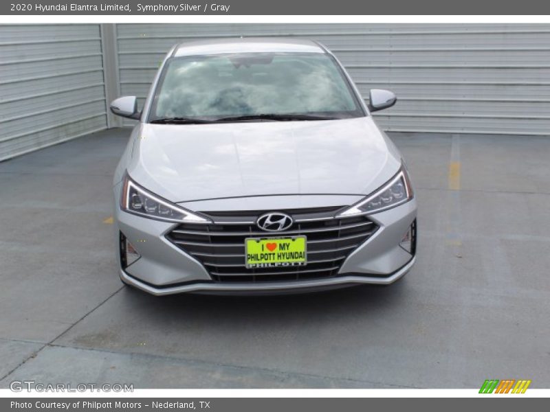 Symphony Silver / Gray 2020 Hyundai Elantra Limited