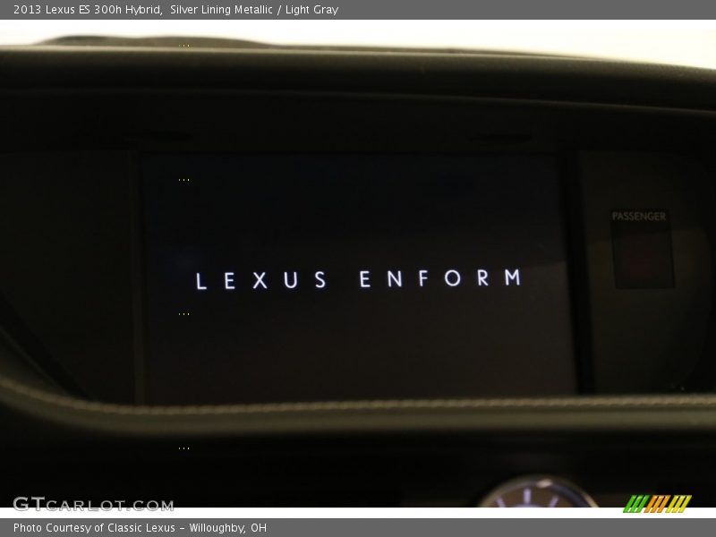 Silver Lining Metallic / Light Gray 2013 Lexus ES 300h Hybrid