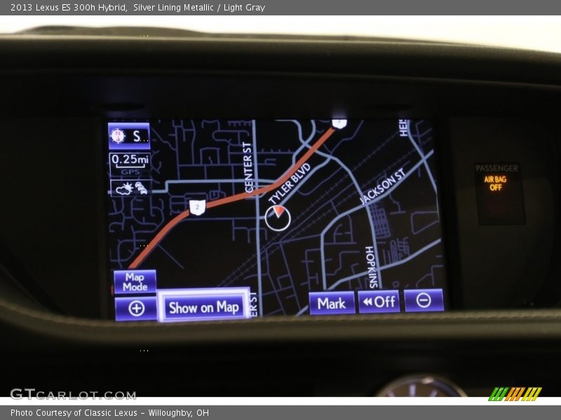 Silver Lining Metallic / Light Gray 2013 Lexus ES 300h Hybrid