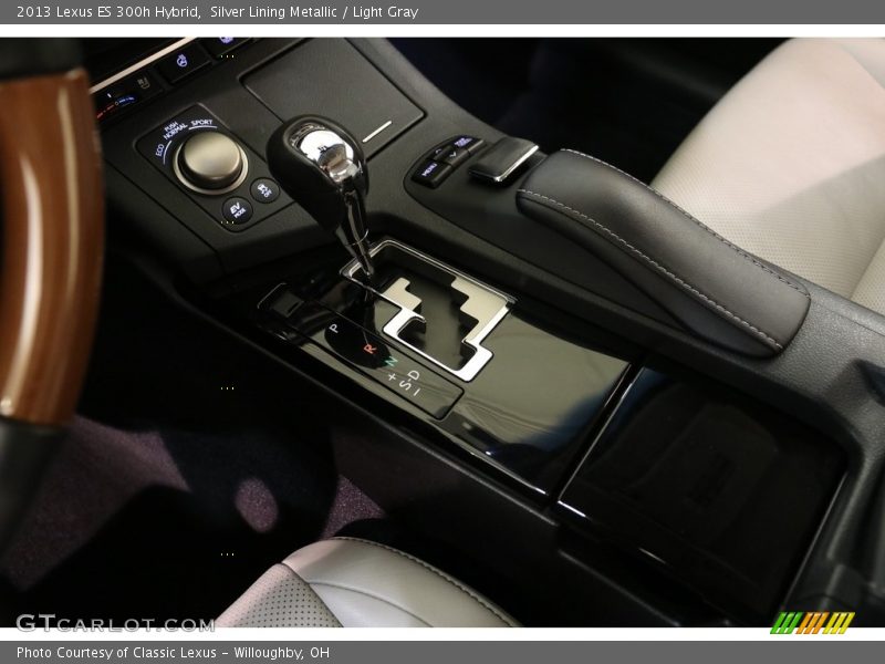 Silver Lining Metallic / Light Gray 2013 Lexus ES 300h Hybrid
