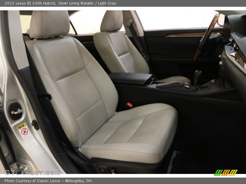 Silver Lining Metallic / Light Gray 2013 Lexus ES 300h Hybrid