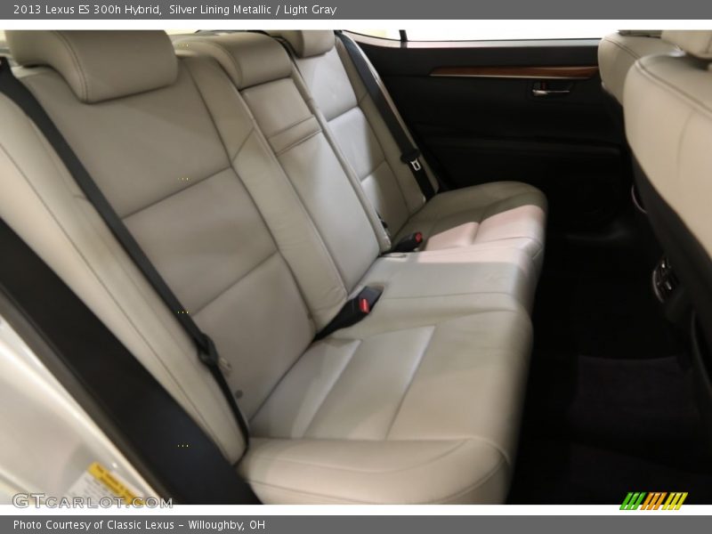 Silver Lining Metallic / Light Gray 2013 Lexus ES 300h Hybrid