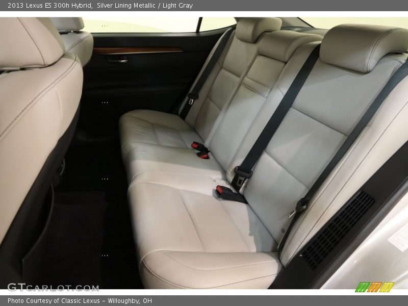 Silver Lining Metallic / Light Gray 2013 Lexus ES 300h Hybrid