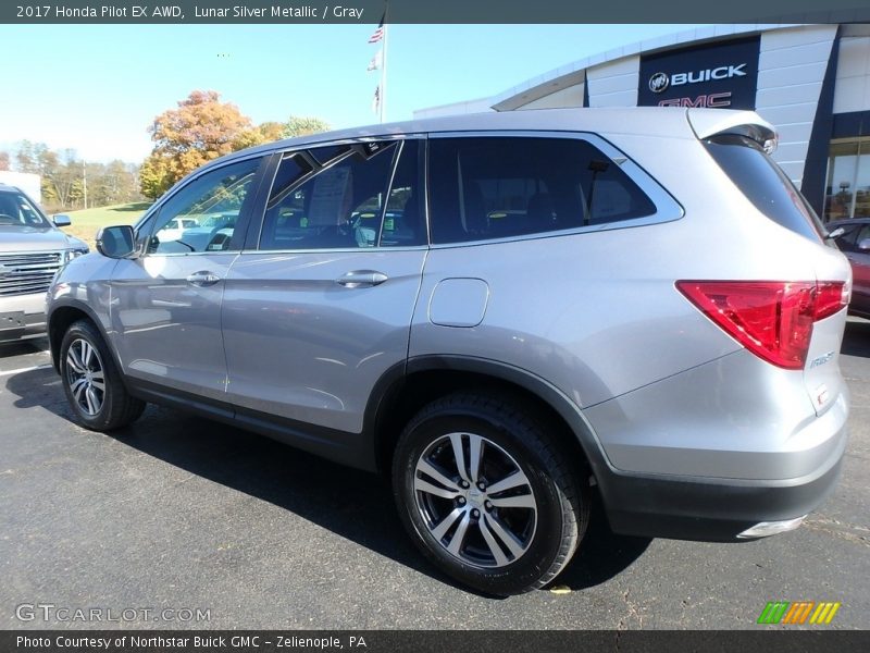 Lunar Silver Metallic / Gray 2017 Honda Pilot EX AWD