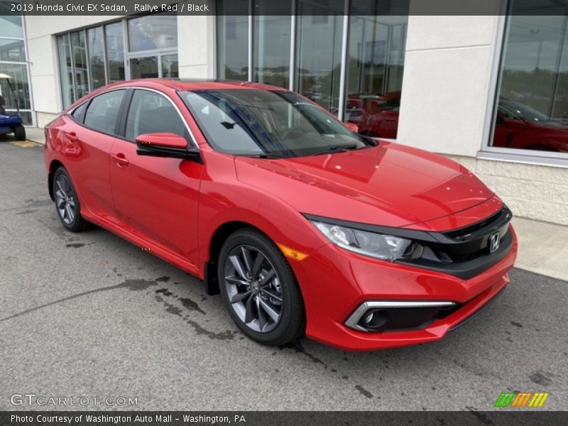 Front 3/4 View of 2019 Civic EX Sedan