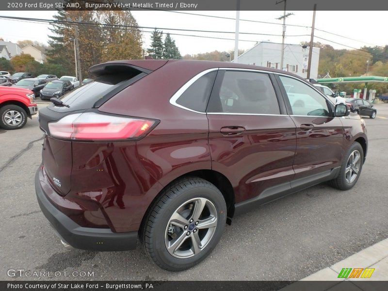 Burgundy Velvet Metallic Tinted / Ebony 2020 Ford Edge SEL AWD