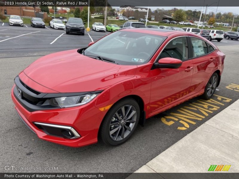 Rallye Red / Black 2019 Honda Civic EX Sedan